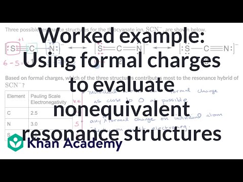 Formal charges to analyze nonequivalent resonance structures