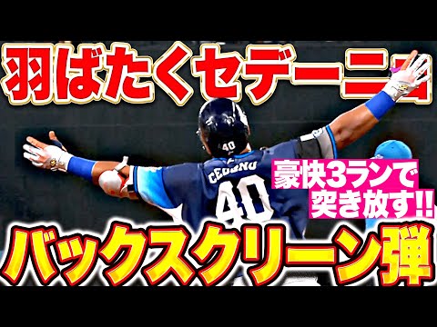【怪力羽ばたく】セデーニョ『豪快に放り込んだバックスクリーン弾！今季3号3ランで突き放す！』