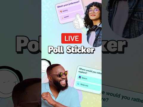 HOW TO: Add a Live Poll Sticker ✅