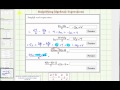 Simplifying Algebraic Expressions