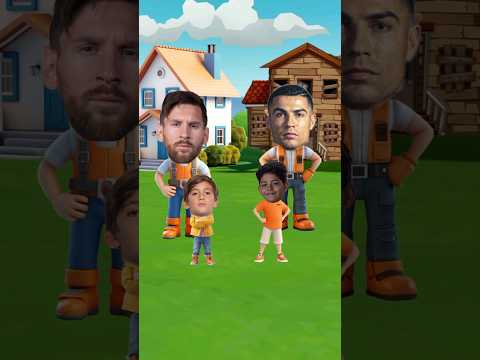 Messi se burla del hijo de cristiano por ser pobre! 😭😭 #memes #shorts #ia #comedia #messi #cr7