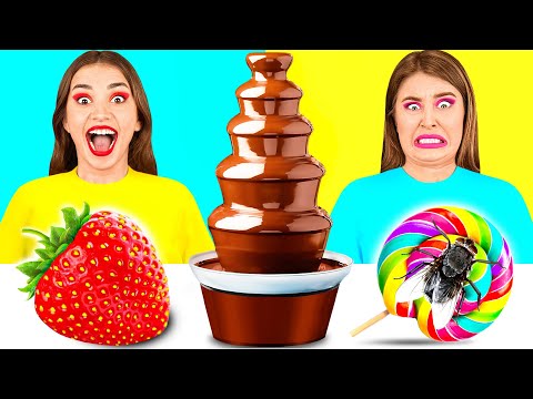 Chocolate Fountain Fondue Challenge | Funny Food Challenges by Fun
