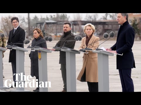 Western leaders visit Kyiv in solidarity with Ukraine on war anniversary