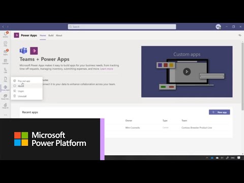 How to create your first app in Microsoft Teams with Power Apps