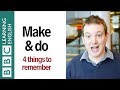 Understanding 'Make' and 'Do' Usage