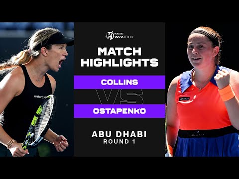 Danielle Collins vs. Jelena Ostapenko | 2023 Abu Dhabi First Round | WTA Match Highlights