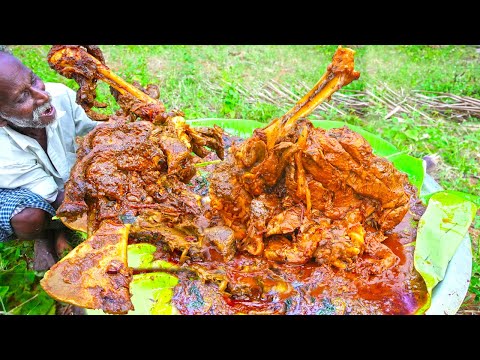 KERALA STYLE BIG LEG FRY | DELICIOUS LEG PIECE | Village Grandpa Cooking Show |