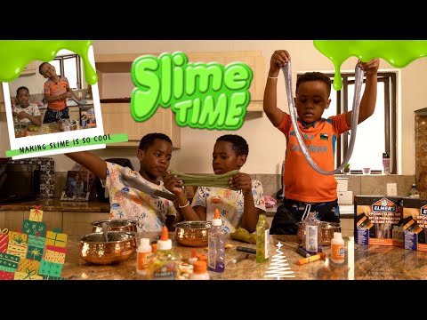 Making and reviewing Elmer's Spooky Slime  | Youtube Kids South Africa