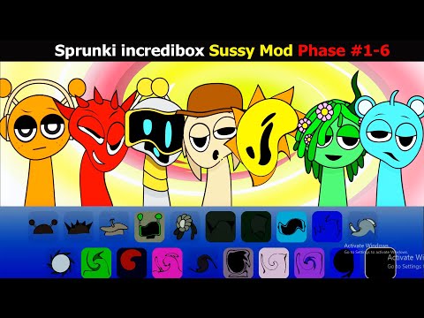 Sprunki Incredibox Sussyr Mods Phase 1- 6 - New Mods Game