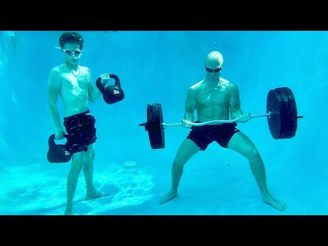 What Happens When You Try Lifting Weights Under Water?!