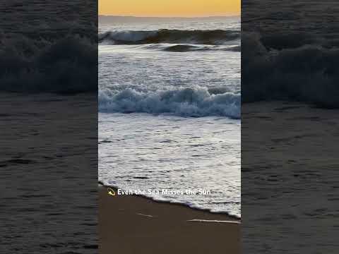 Even the Sea Misses the Sun #AintNoSunshine #BillWithers #SunsetVibes #Ocean #AfterSunset #RedSky