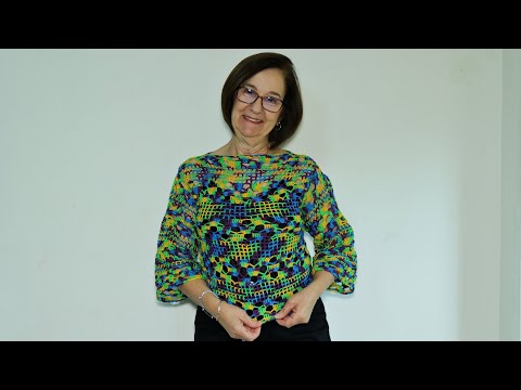 Blusa cléa em crochê