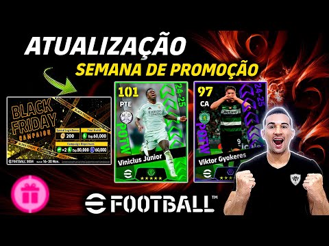 ATUALIZAÇÃO! GYÖKERES POTW CHAMPIONS, PROMOÇÃO DE MOEDAS E ARSENAL ROUND 3 NO EFOOTBALL 2025 MOBILE