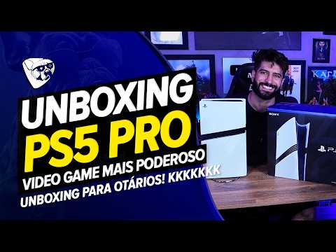 PS5 PRO UNBOXING LENDÁRIO Do VIDEO GAME Mais PODEROSO Do PLANETA! UNBOXING Para OTÁRIOS! KKKKKKK