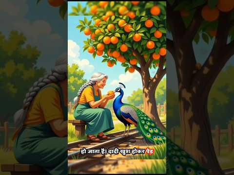 “जब मोर ने ट्रेन के आगे लगाई अपनी जान | Grandma, Peacock & The Orange Tree 🍊💔”
