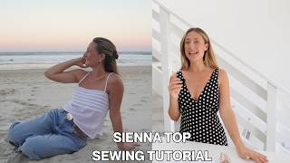 Sienna Top - Free sewing tutorial + make your own sewing pattern | beginner friendly