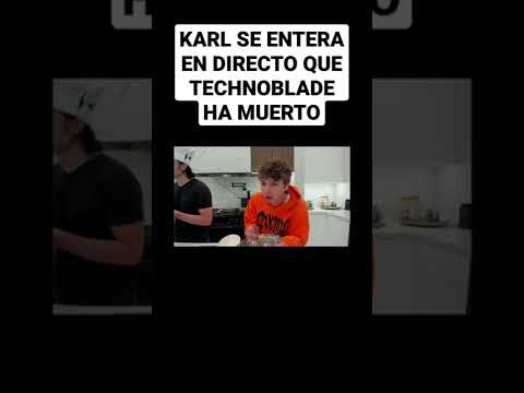 KARL SE ENTERA POR EL CHAT DE SU DIRECTO QUE TECHNOBLADE HA MUERTO :'( #shorts #fyp #technoblade
