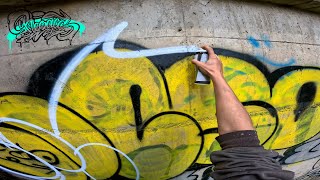 🔥 Renovating an Old Sloping Wall with a Colorful Graffiti 🔥 Resaks