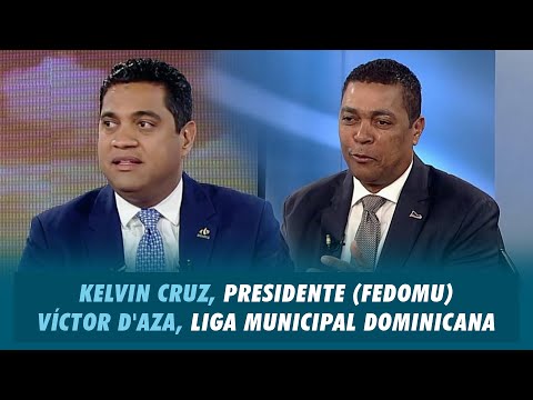 Kelvin Cruz, Presidente (FEDOMU) y Víctor D'Aza, Liga Municipal Dominicana | Matinal