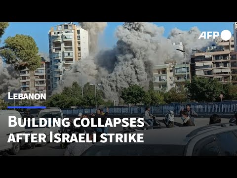 Footage captures moment Israeli strike hits building in Beirut's Chiyah | AFP