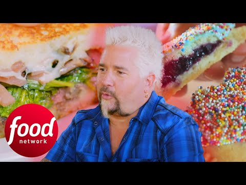 Guy Cannot Get Enough Of These Shortrib Melts and Home Made Poptarts! | Diners, Drive-Ins & Dives