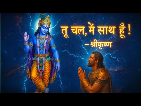 "Khud par भरोसा रखो!" – Krishna 🛐 | जो खुद को जान गया, वही जीवन जीत गया ✨ #krishansuvichar #quotes