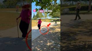 Kindness ❤️ Officer Helps Elderly Woman with Apples #kindness #park #shorts