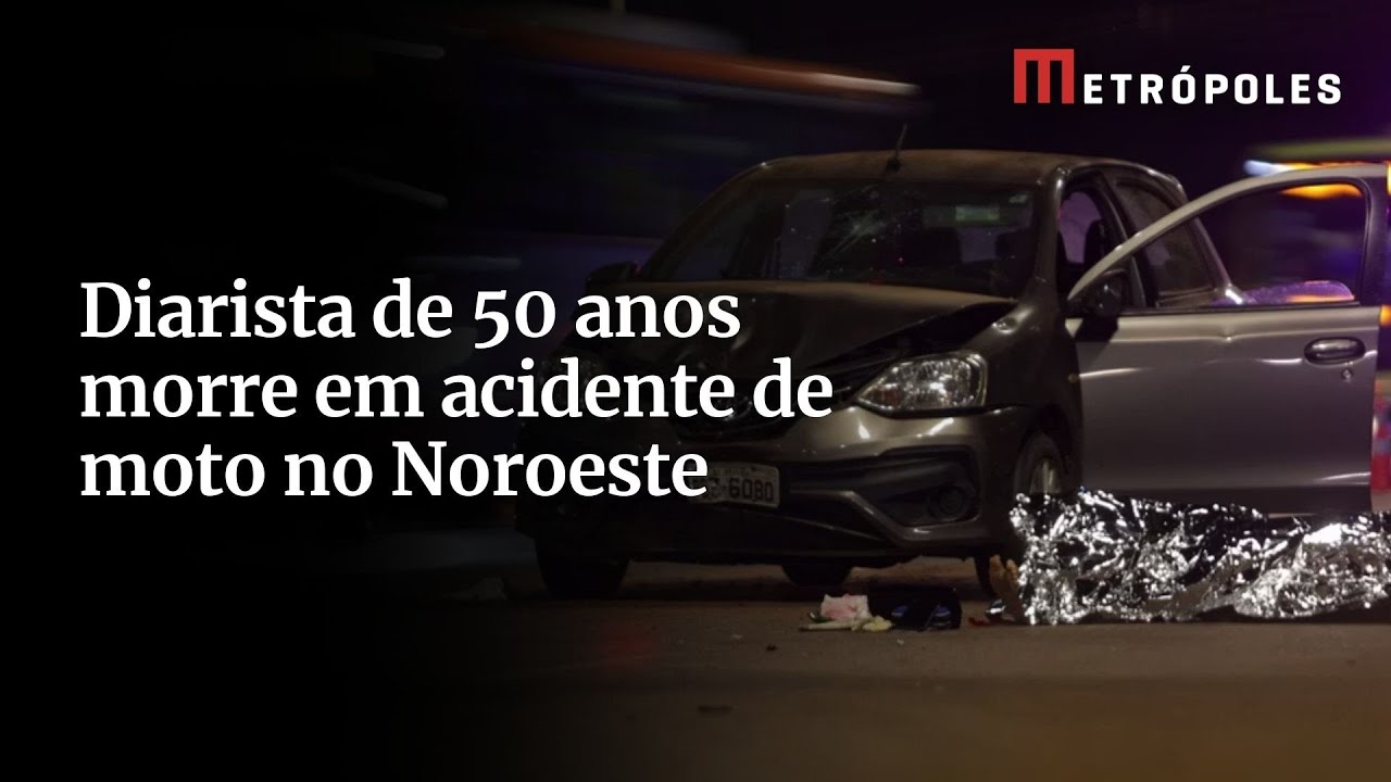 Mulher de 50 anos que pilotava moto morre após colisão com veículo no Noroeste