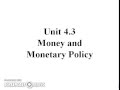 Federal Reserve Monetary Policy Concepts