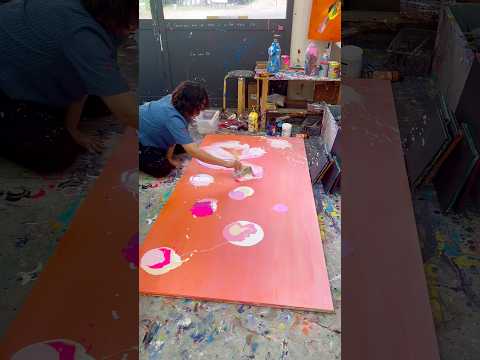 『アート』愛は続いてゆく#art #artist #パフォーマンスアート #painting #抽象画