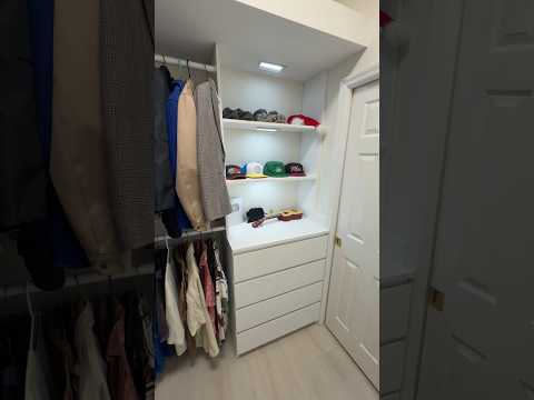 Dream closet under $500! #diy #remodelingexperts #homeimprovement #shorts #happywife #remodel