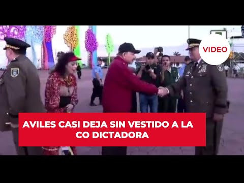 Avilés vulgarea a Rosario Murillo en acto de juramentación de jefe del ejército en honor a Sandino