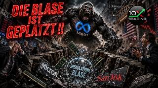 🚨 CRASH DER KI BLASE – DAS MUSST DU JETZT WISSEN 💥 Micron 💥 Bitcon Tesla Gold Silber Nvidia Hims