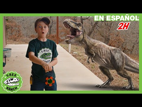 El T-Rex se escapa | Videos de dinosaurios y juguetes para niños