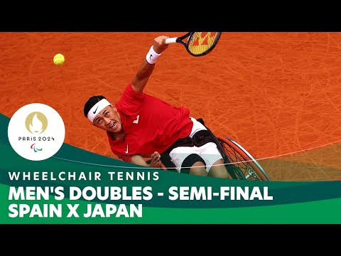 SPAIN 🇪🇸  X 🇯🇵 JAPAN - Men's Doubles Semi-final | Wheelchair Tennis - Paris 2024 Paralympics