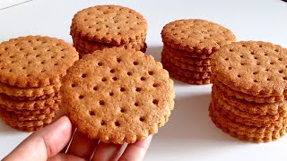 بسكوي بدون دقيق ابيض وبدون بيض صحي مقرمش  ولذيذ متشبعوش منو 😋