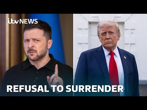 Zelenskyy's refusal to surrender land jeopardises peace deal, says Trump | ITV News