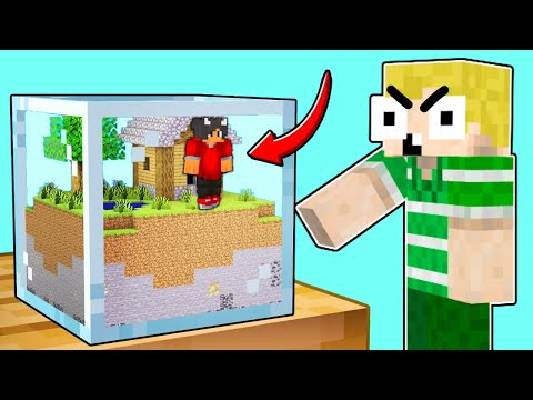 Vi Fanger SHADYS i En MINI VERDEN i Minecraft!!