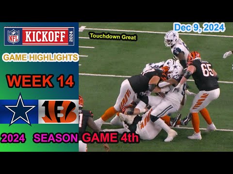 Dallas Cowboys vs Cincinnati Bengals 4th QTR Week 14 | Game Highlights | NFL Season Dec 9, 2024