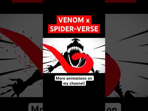 Wait for the scream😱💥 Full Venom animation breakdown on my channel! #spiderverse #venom