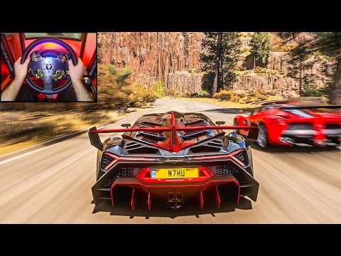 Lamborghini Veneno - Goliath Race - Forza Horizon 5 | Steering Wheels Gameplay