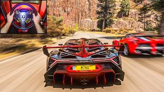 Lamborghini Veneno - Goliath Race - Forza Horizon 5 | Steering Wheels Gameplay