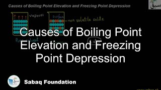 Causes of Boiling Point Elevation and Freezing Point Depression
