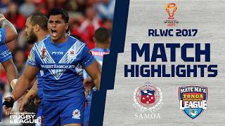 Samoa v Tonga | 2017 Rugby League World Cup | Match Highlights