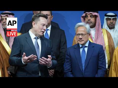 LIVE: Elon Musk and Jensen Huang discuss AI at the unveiling of America.gov