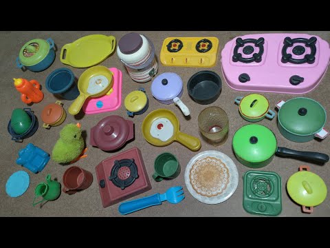 ASMR | unboxing cute mini kitchen cooking set collection | most satisfying video