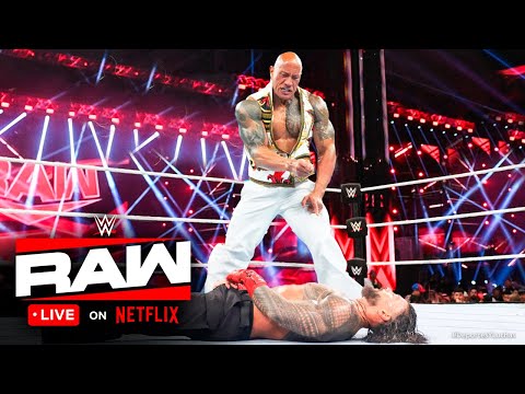 THE ROCK ATACA A ROMAN REIGNS en RAW EN NETFLIX 2025 | WWE RAW NETFLIX 2025 | WWE RAW 06/01/2025