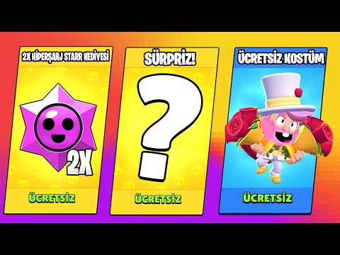 FLAŞ HABER 🎉 TÜM OYUNCULARA ÜCRETSİZ KOSTÜM, HİPERŞARJ - Brawl Stars