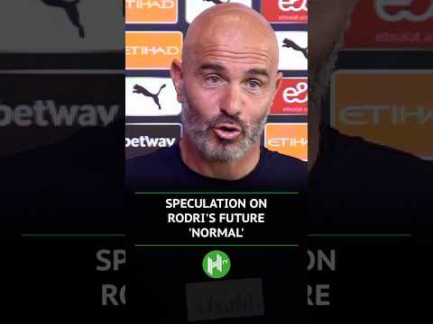 Maresca on Rodri's FUTURE👀