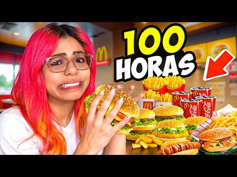 100 HORAS COMIENDO COMIDA RAPIDA😭🍔| Susy Mouriz